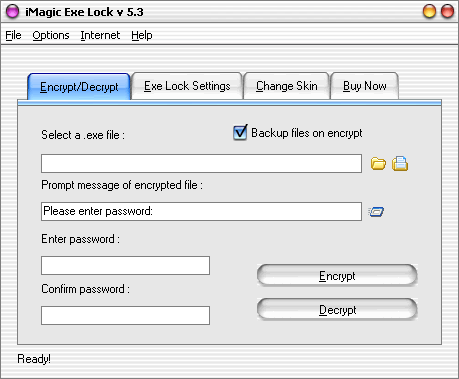 IMagic Exe Lock Screenshot
